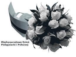 Białe róże międzynarodowy dzień pielęgniarki i położnej